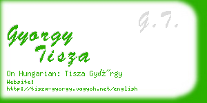 gyorgy tisza business card